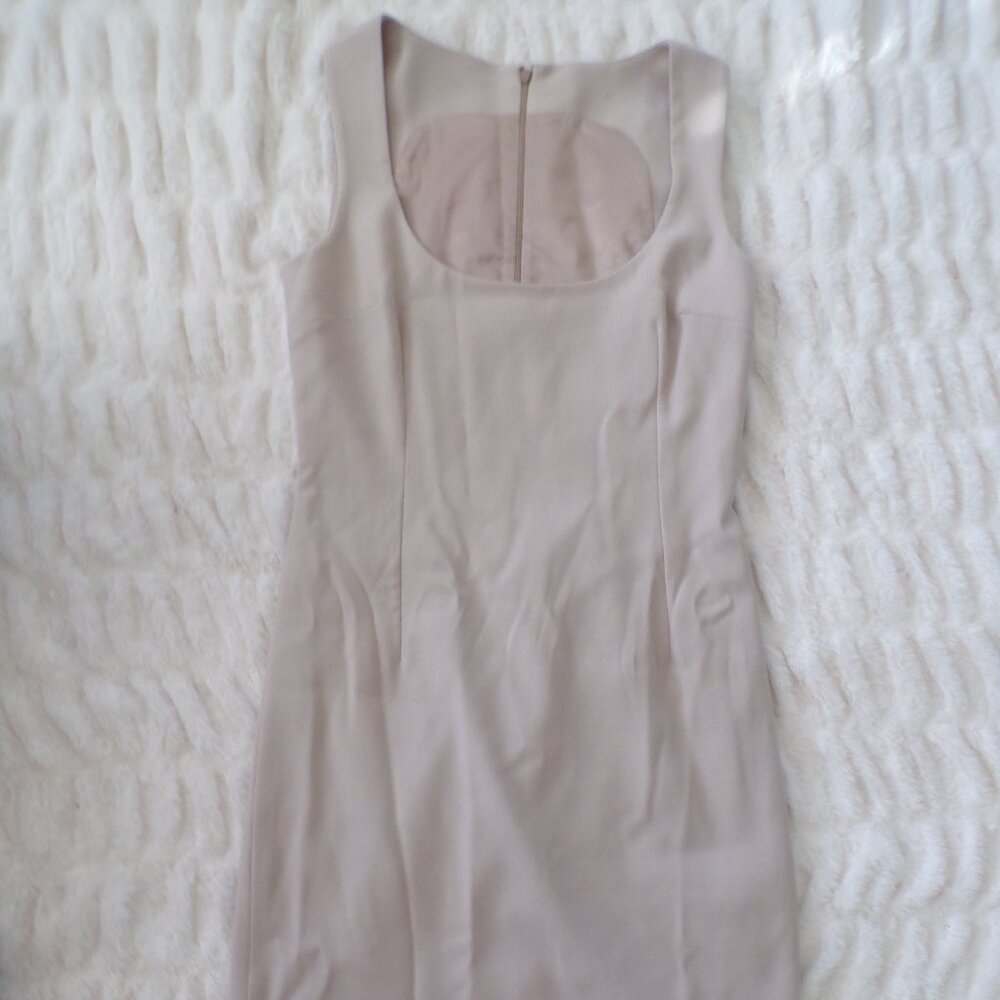 Dolce & Gabbana tan pencil wool sheath dress 46/M - Picture 2 of 11